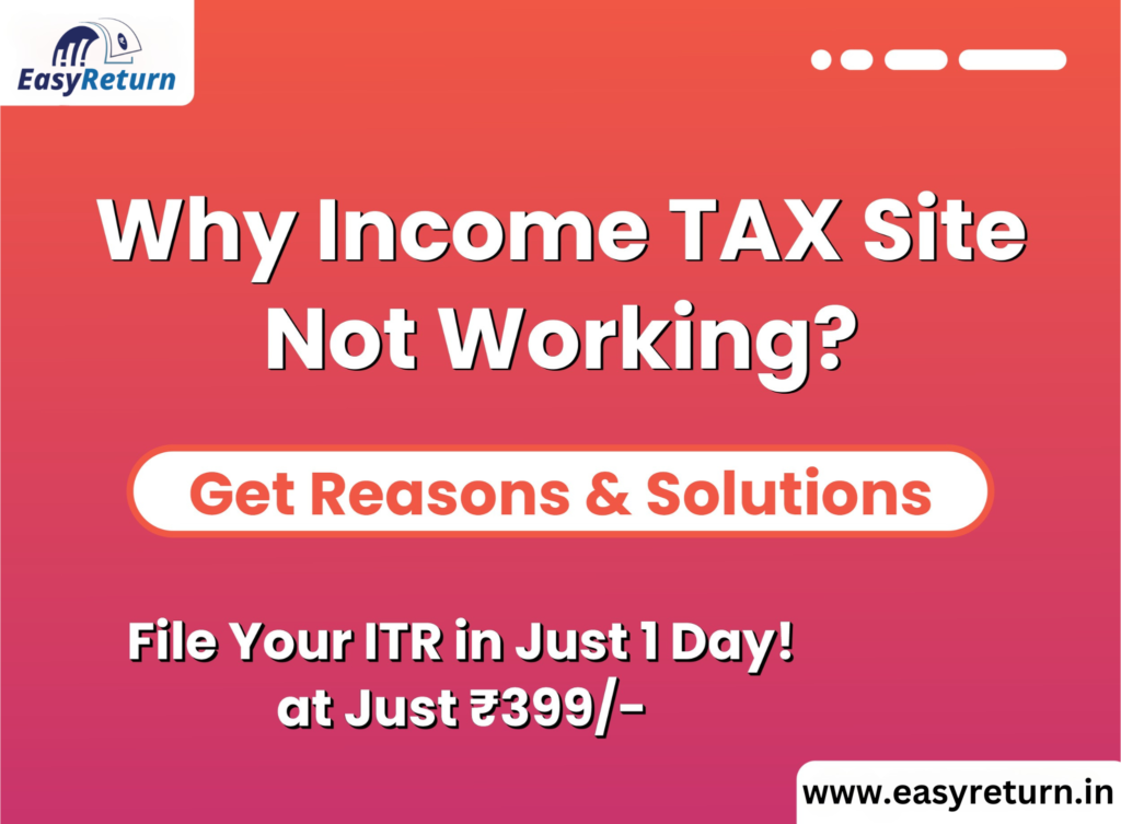 Income Tax Site Not Working