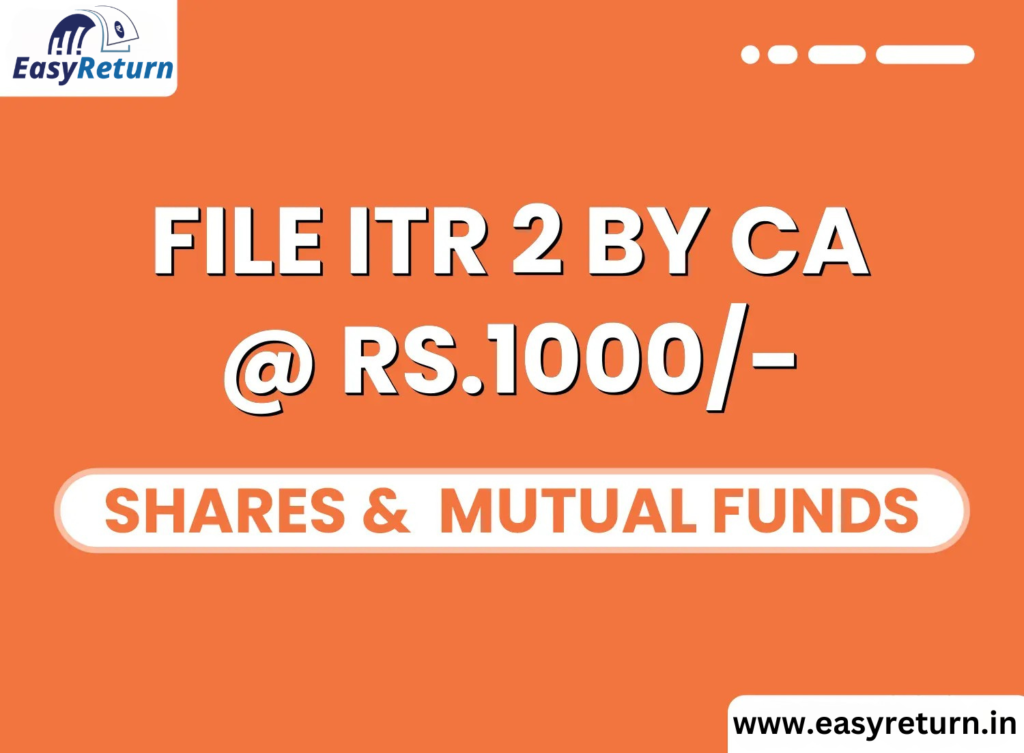 File ITR 2 by CA